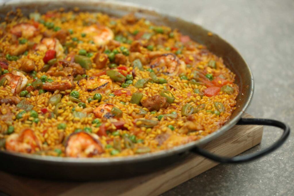 Chicken and Prawn Paella