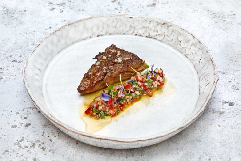 Pluma Ibérica with Cherry Chimichurri