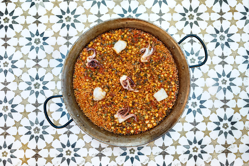Sobrasada and Squid Paella Rice
