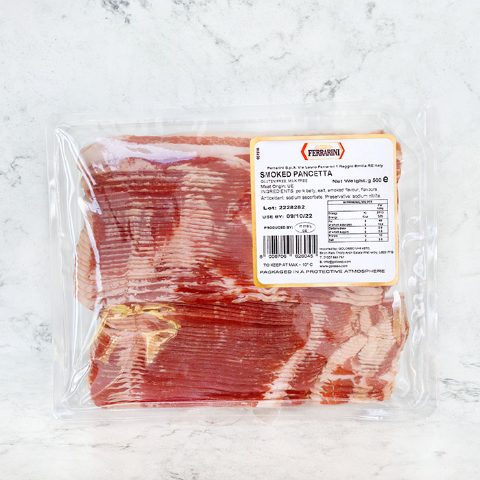 Ferrarini Sliced Smoked Pancetta 500g