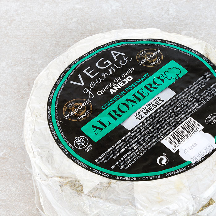 Vega Gourmet Rosemary Sheep’s Milk Cheese 3.6Kg