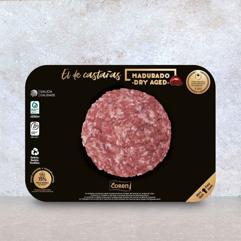 Coren Chestnut-Fed Dry Aged Pork Burger 180g