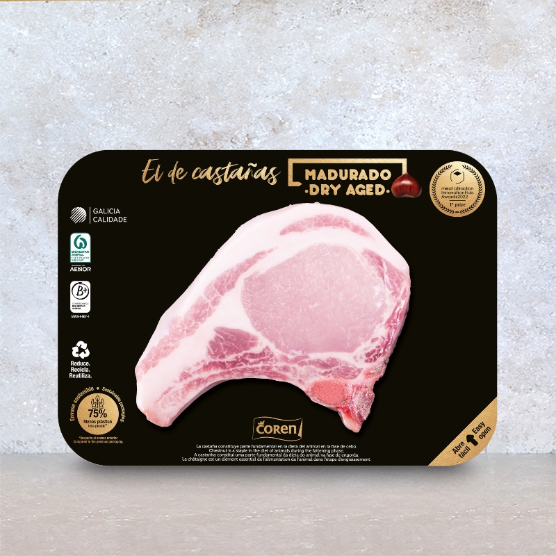 Coren Chestnut-Fed Dry Aged Pork Chop 360g
