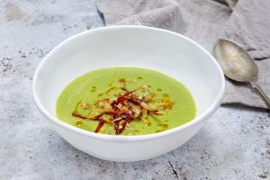 Avocado Gazpacho with Jamon Iberico