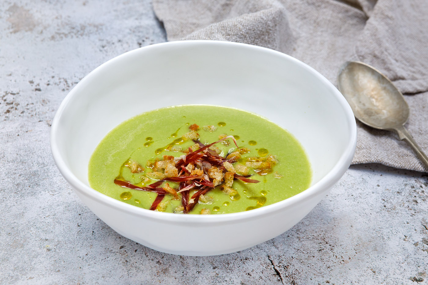 Avocado Gazpacho with Jamon Iberico